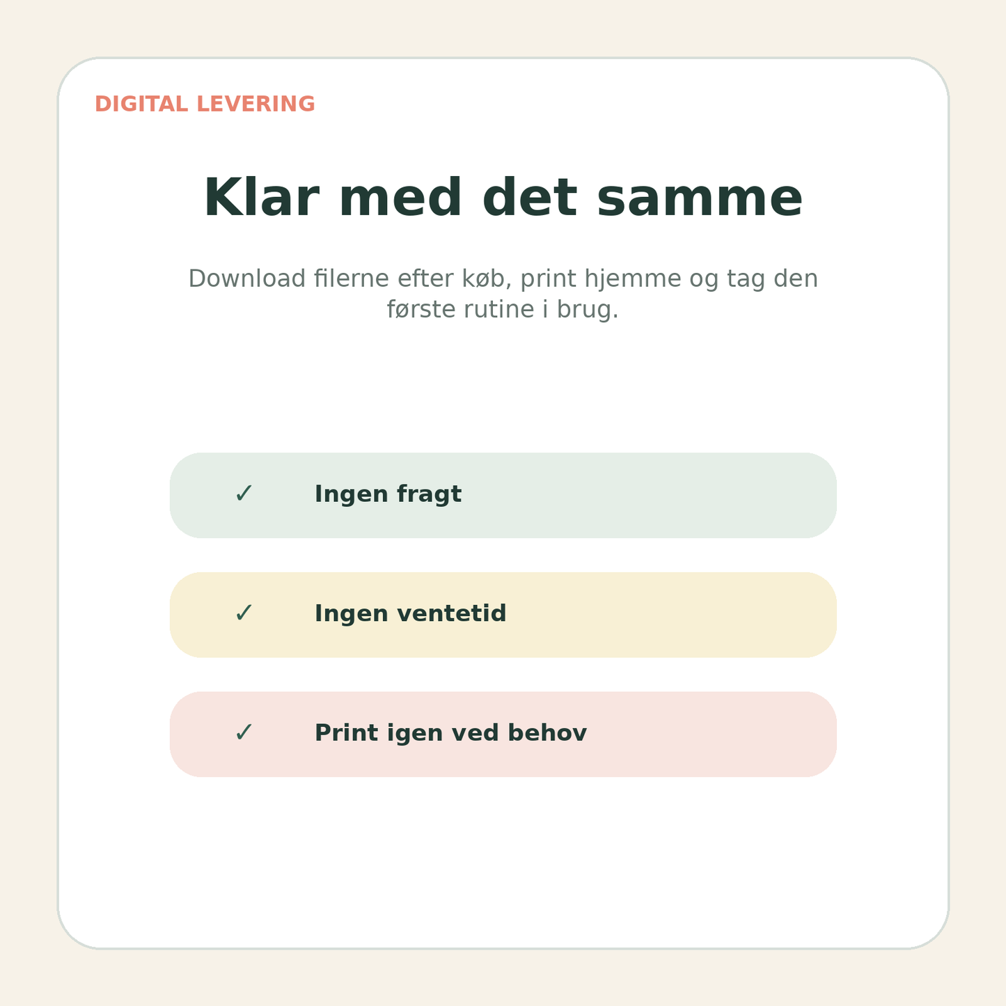 Familietakts Rutinepakke – visuelle rutiner til børn