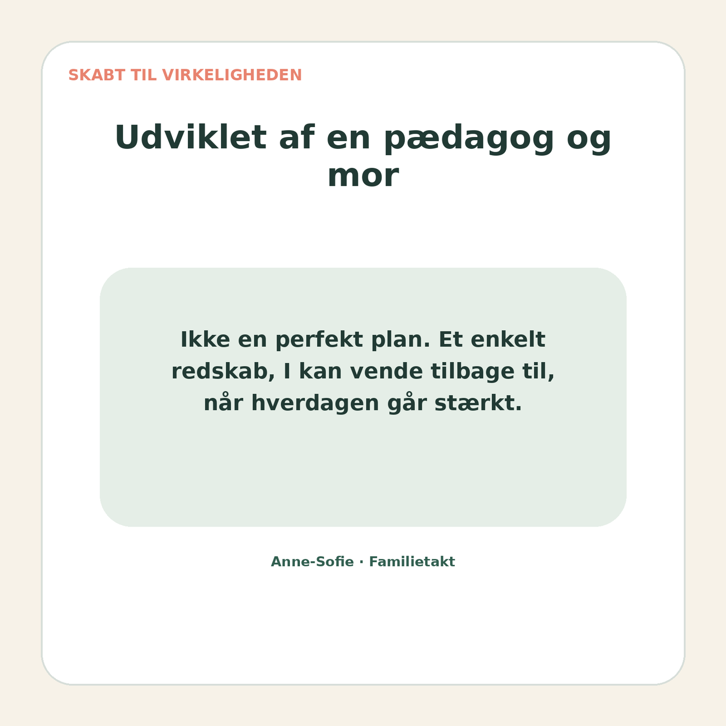 Familietakts Rutinepakke – visuelle rutiner til børn